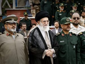 Ayatollah Khamenei and Hassan Firouzabadi