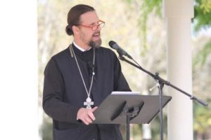 Father Josiah Trenham described the threats on his Orthodox Church in California