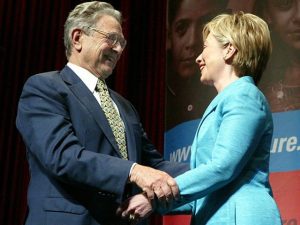 George Soros and Hillary Clinton