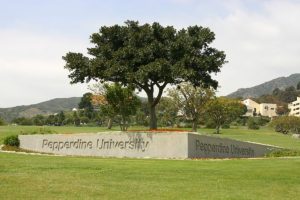 Pepperdine University Malibu Canyon Entrance Gate