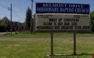 Belmont Drive Missionary Baptist Church sign