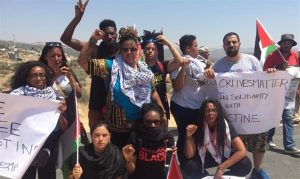 Black Lives Matter protestors in Israel