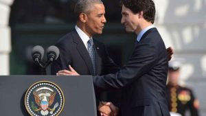 American President Barack Obama and Canadian Prime Minister Justin Trudeau